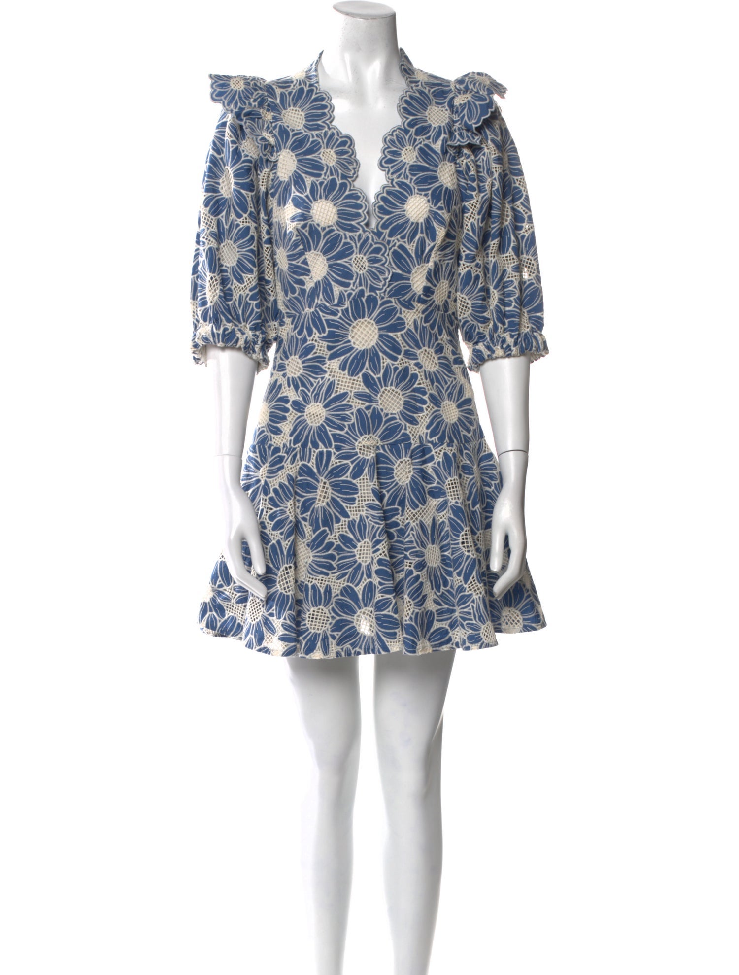 Sandro Floral Print Mini Dress