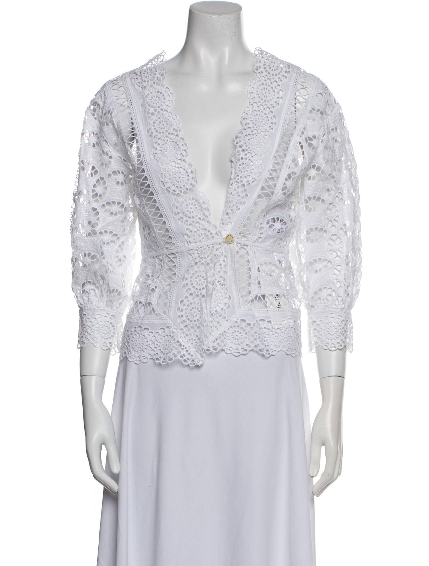 Sandro Lace Pattern Evening Jacket