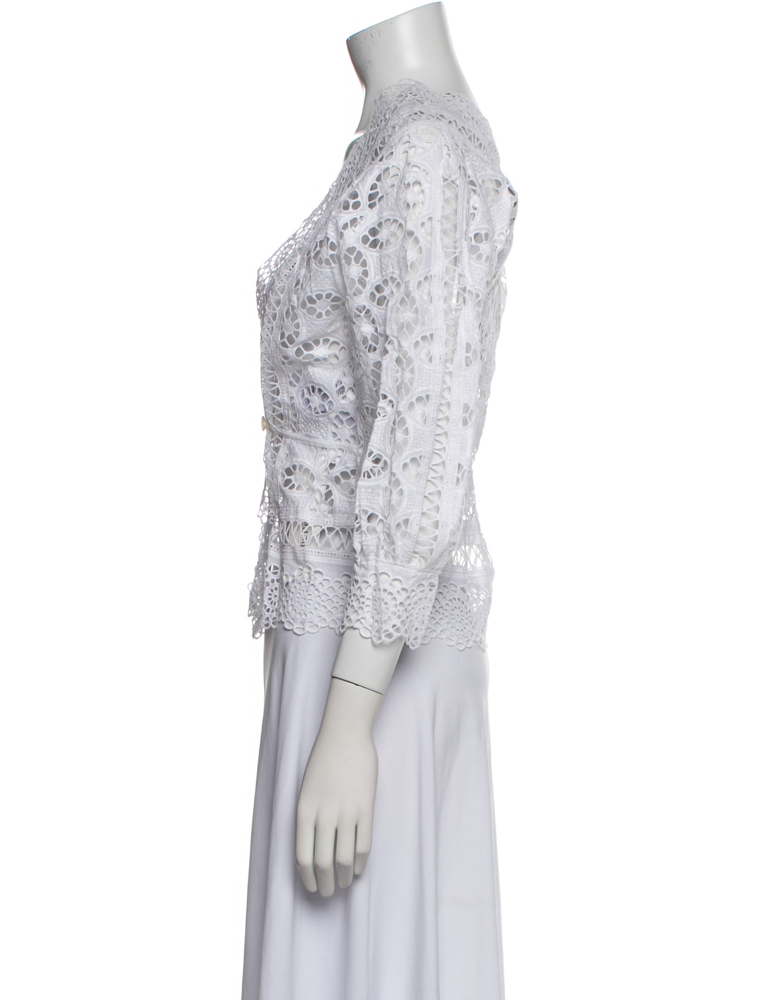 Sandro Lace Pattern Evening Jacket