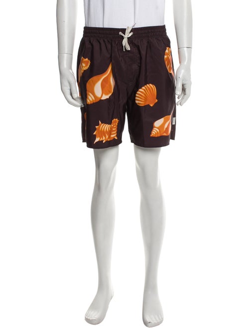 Sandro Graphic Print Swim Trunks w/ Tags