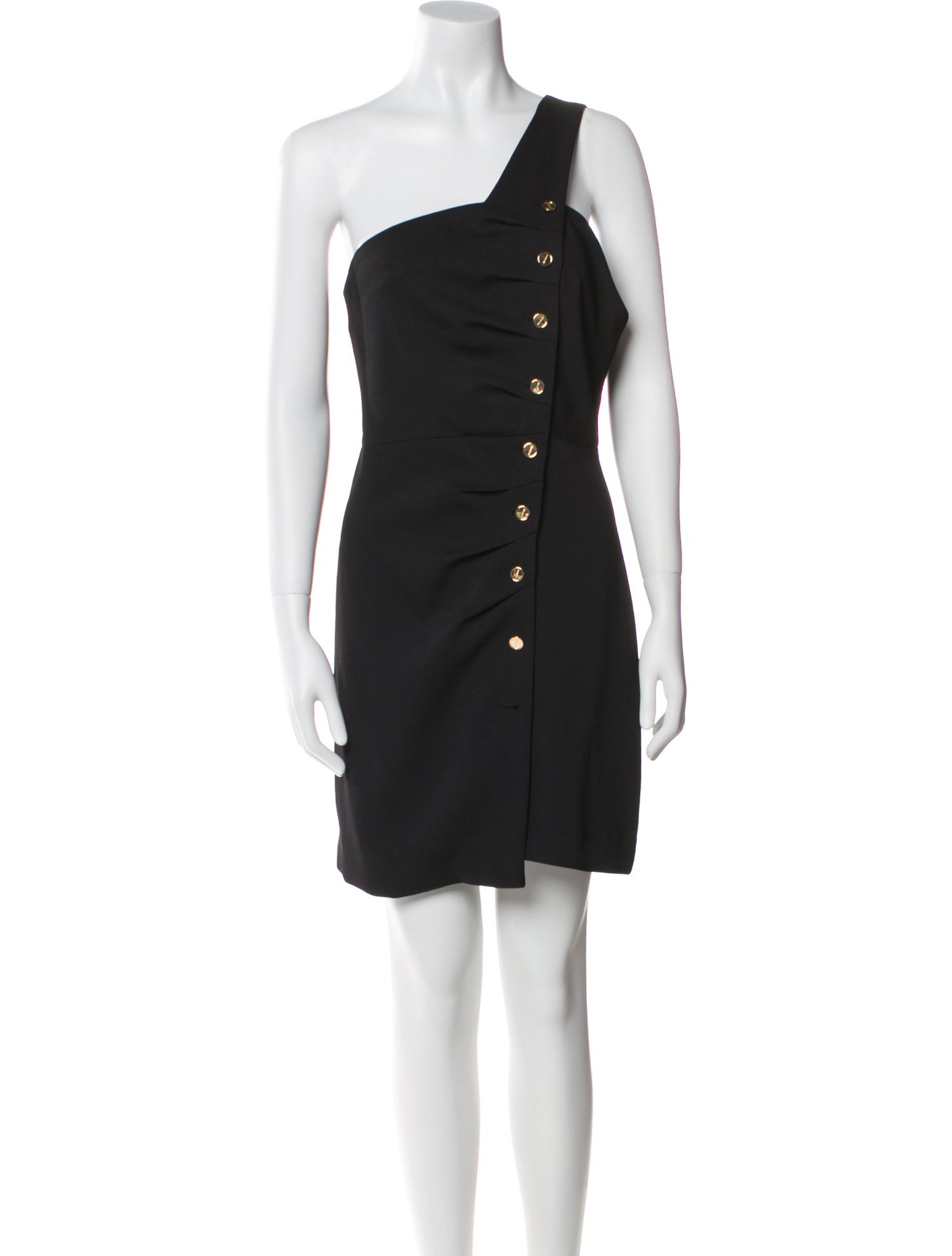 Sandro One-Shoulder Mini Dress