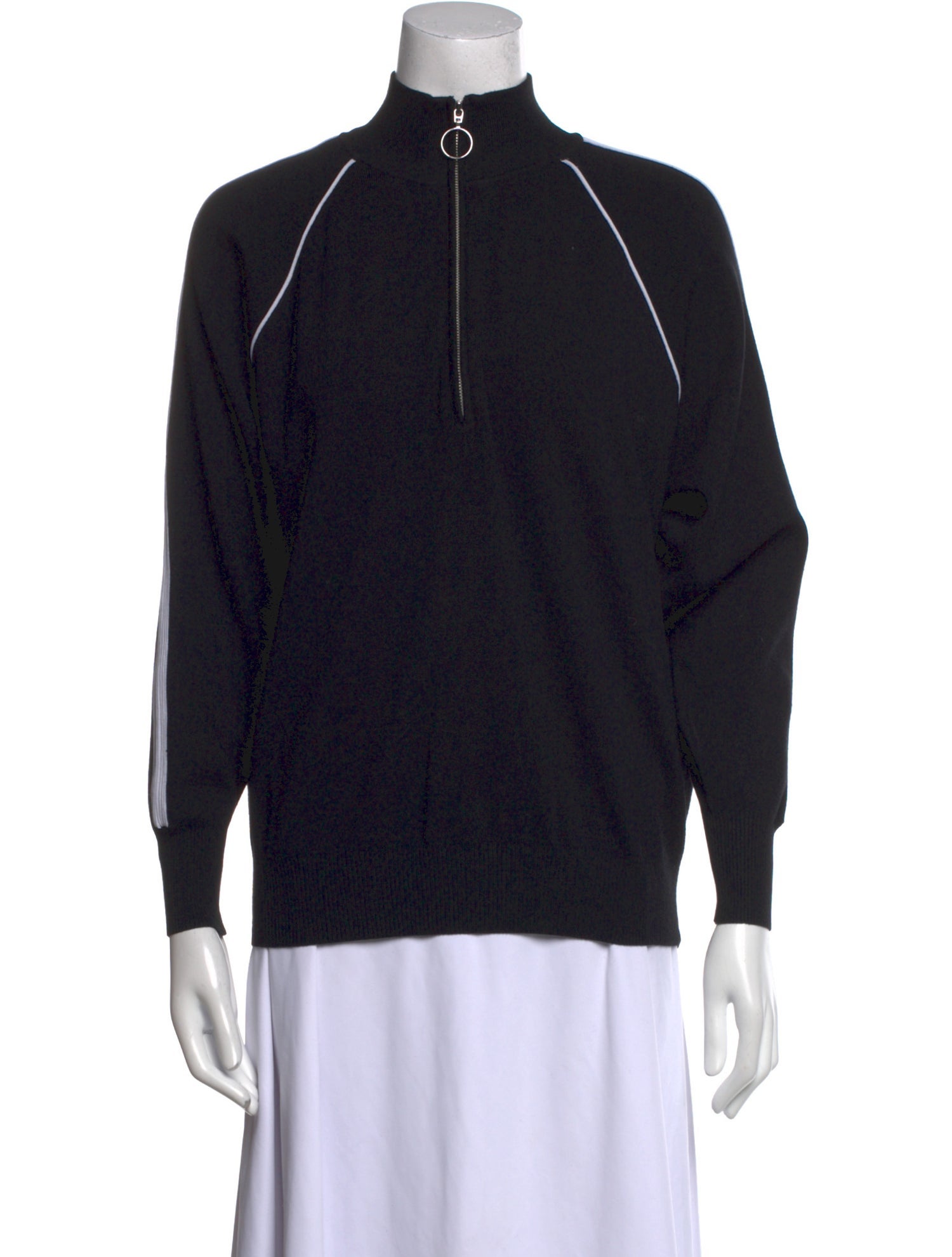 Sandro Mock Neck Long Sleeve Sweatshirt