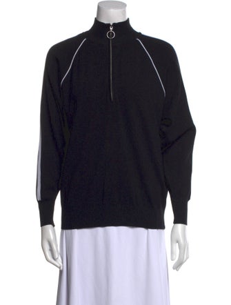 Sandro Mock Neck Long Sleeve Sweatshirt