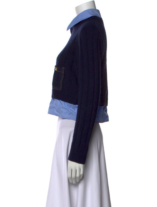 Sandro Wool Plaid Print Sweater