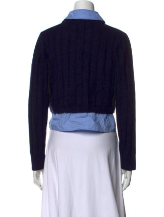 Sandro Wool Plaid Print Sweater