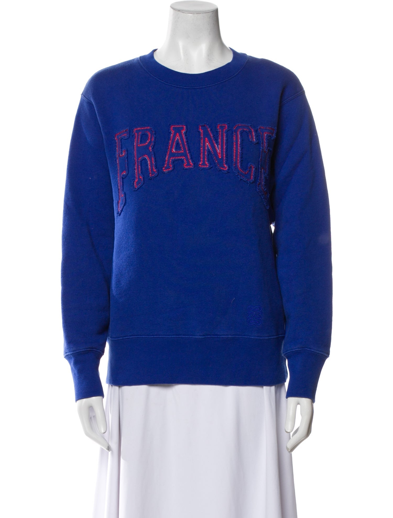 Sandro Graphic Print Crew Neck Sweatshirt