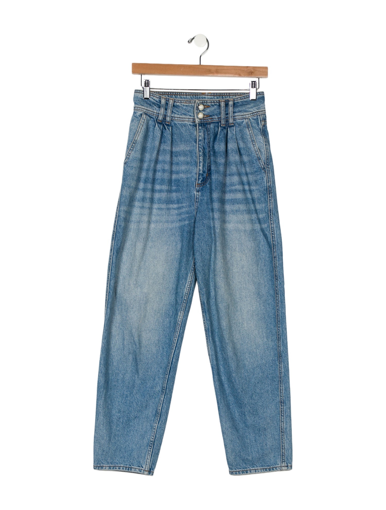 Sandro High-Rise Straight Leg Jeans