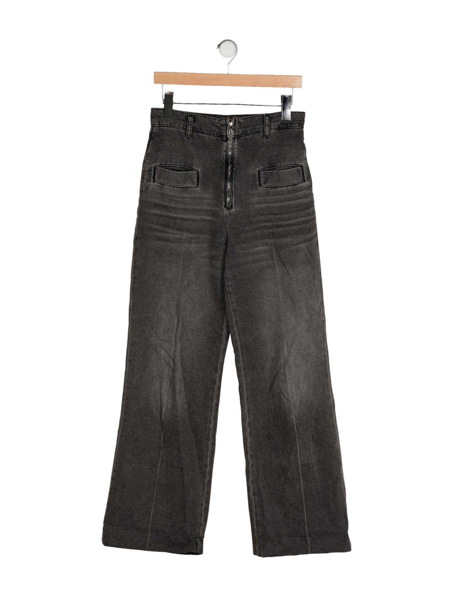 Sandro High-Rise Wide Leg Jeans