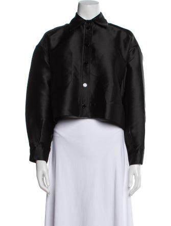 Sandro Long Sleeve Crop Top