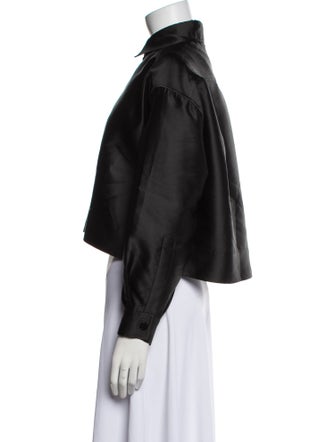 Sandro Long Sleeve Crop Top