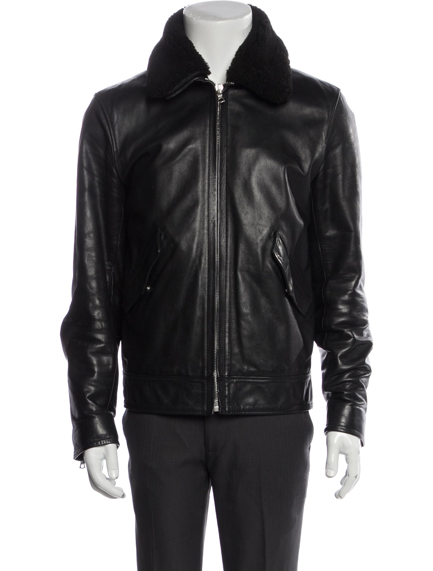 Sandro Calfskin Moto Jacket