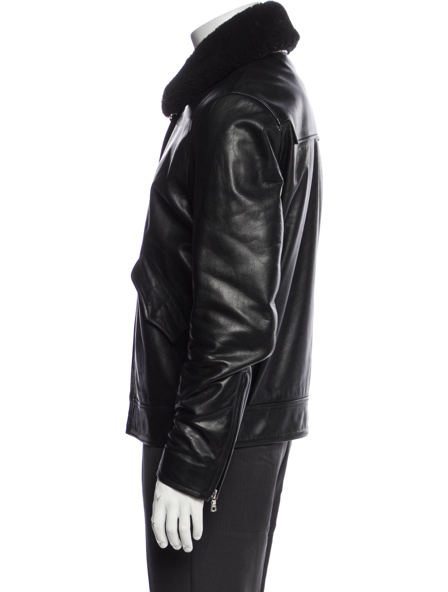 Sandro Calfskin Moto Jacket