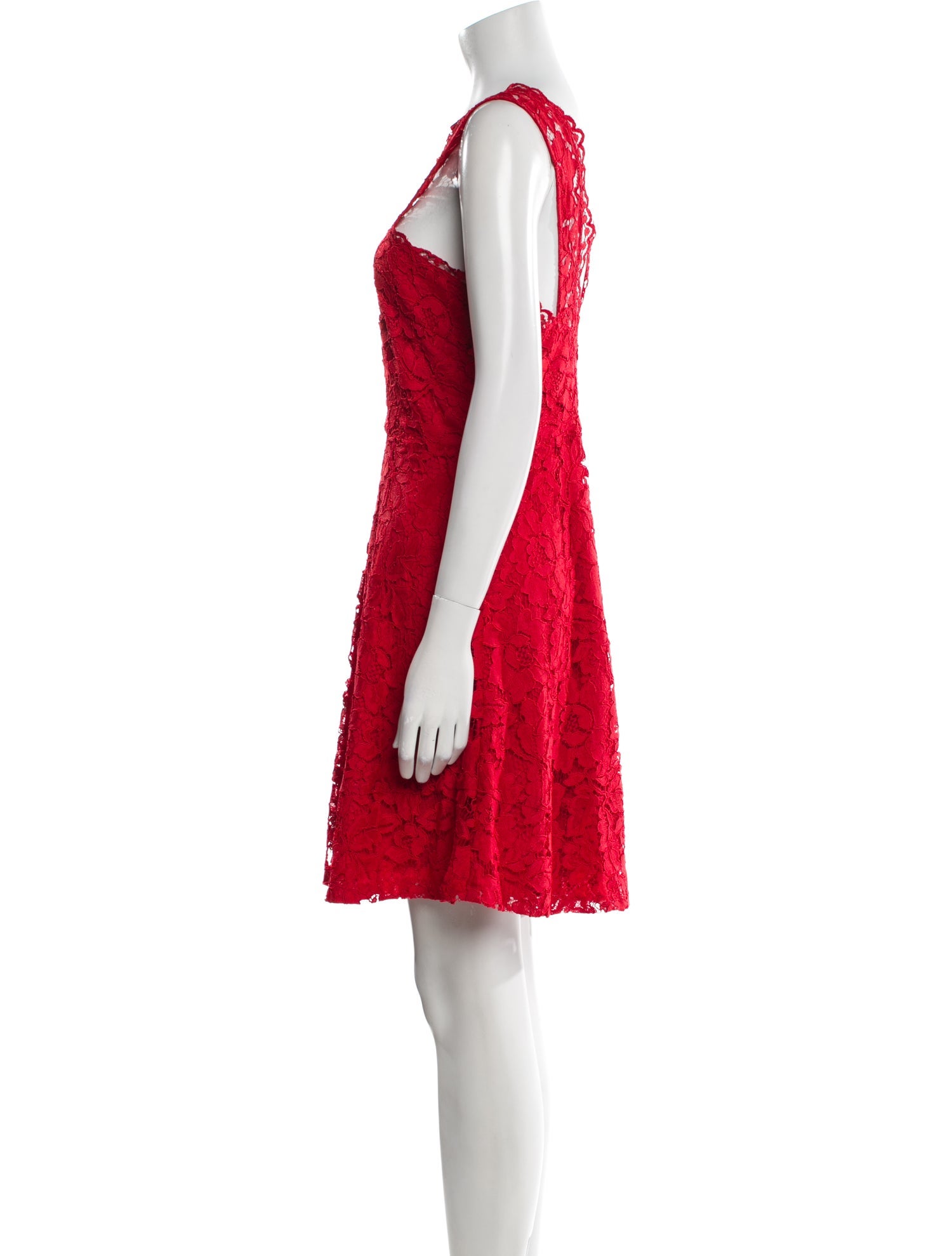 Sandro Lace Pattern Mini Dress