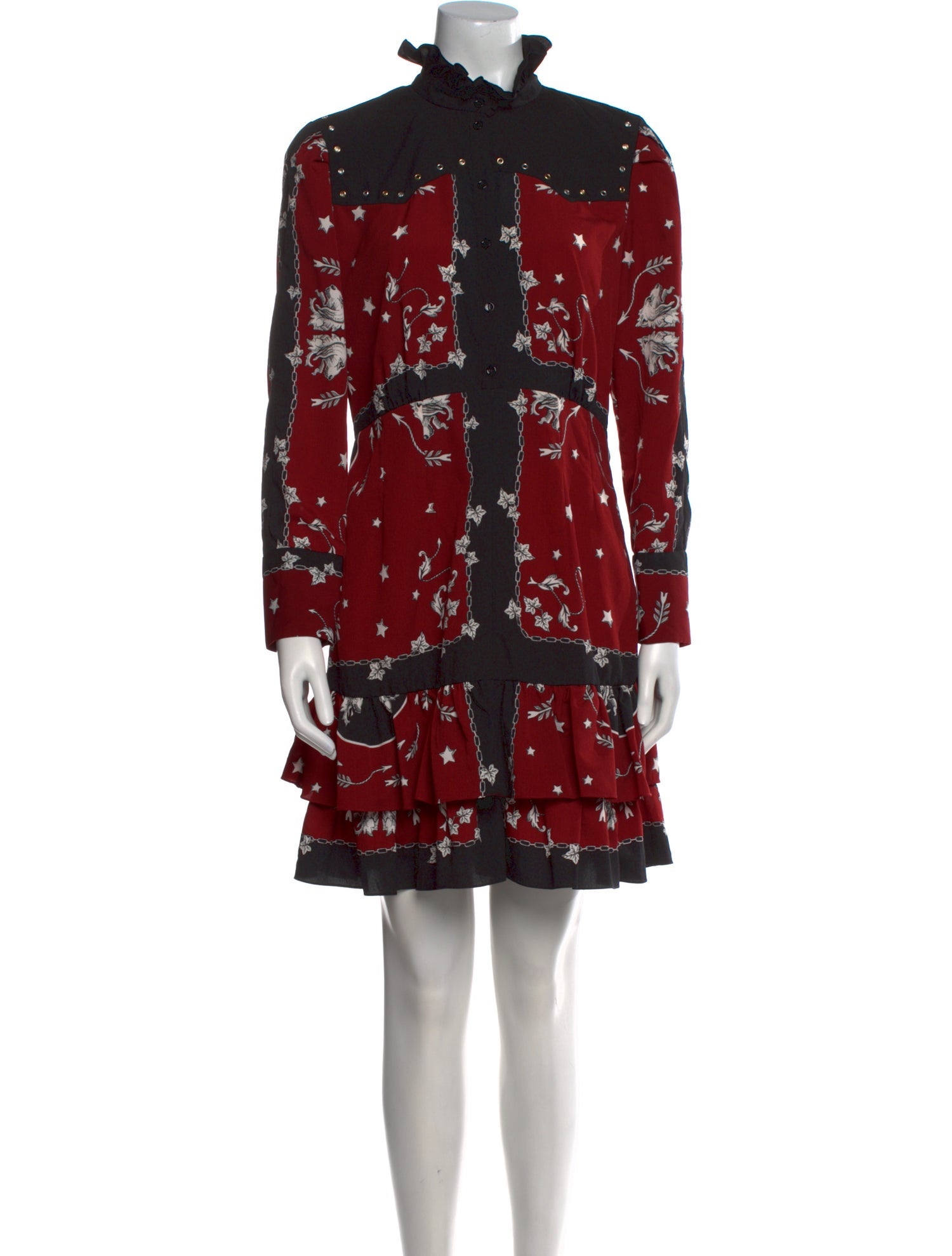 Sandro Floral Print Mini Dress