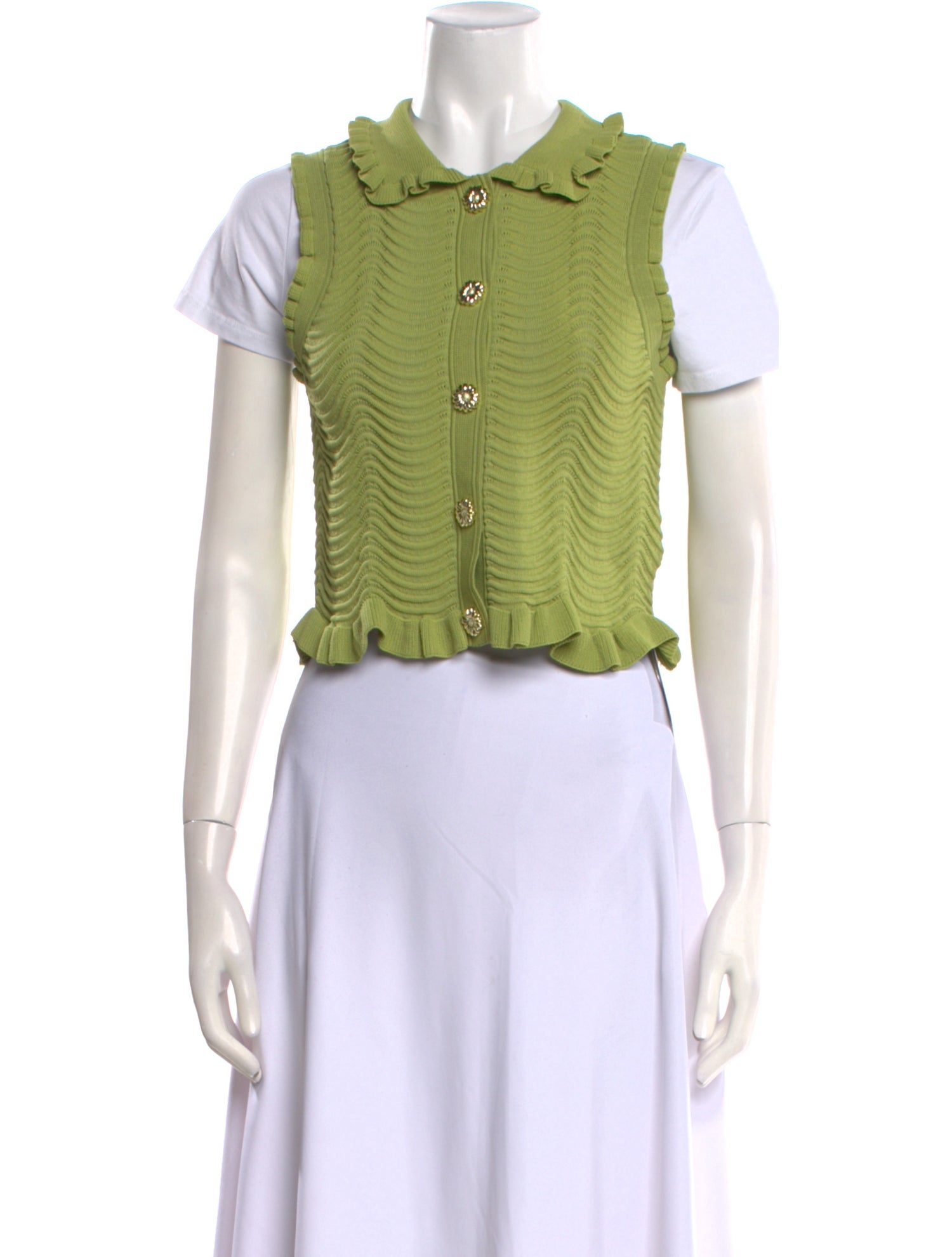 Sandro Short Sleeve Crop Top