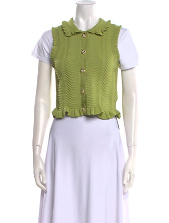 Sandro Short Sleeve Crop Top