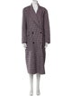 Sandro Wool Plaid Print Coat