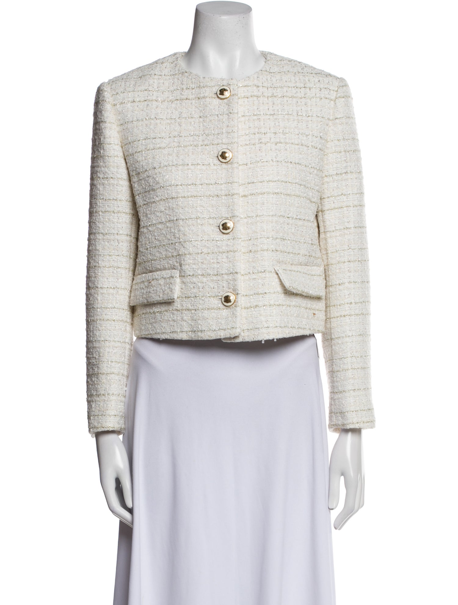 Sandro Tweed Pattern Evening Jacket