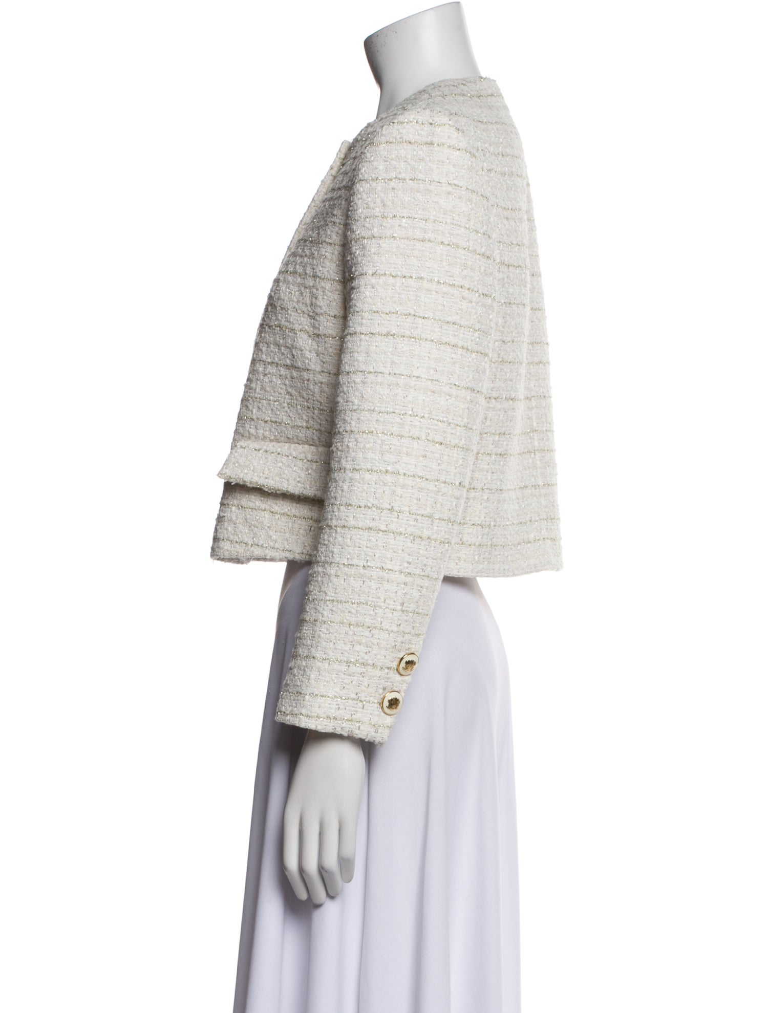 Sandro Tweed Pattern Evening Jacket