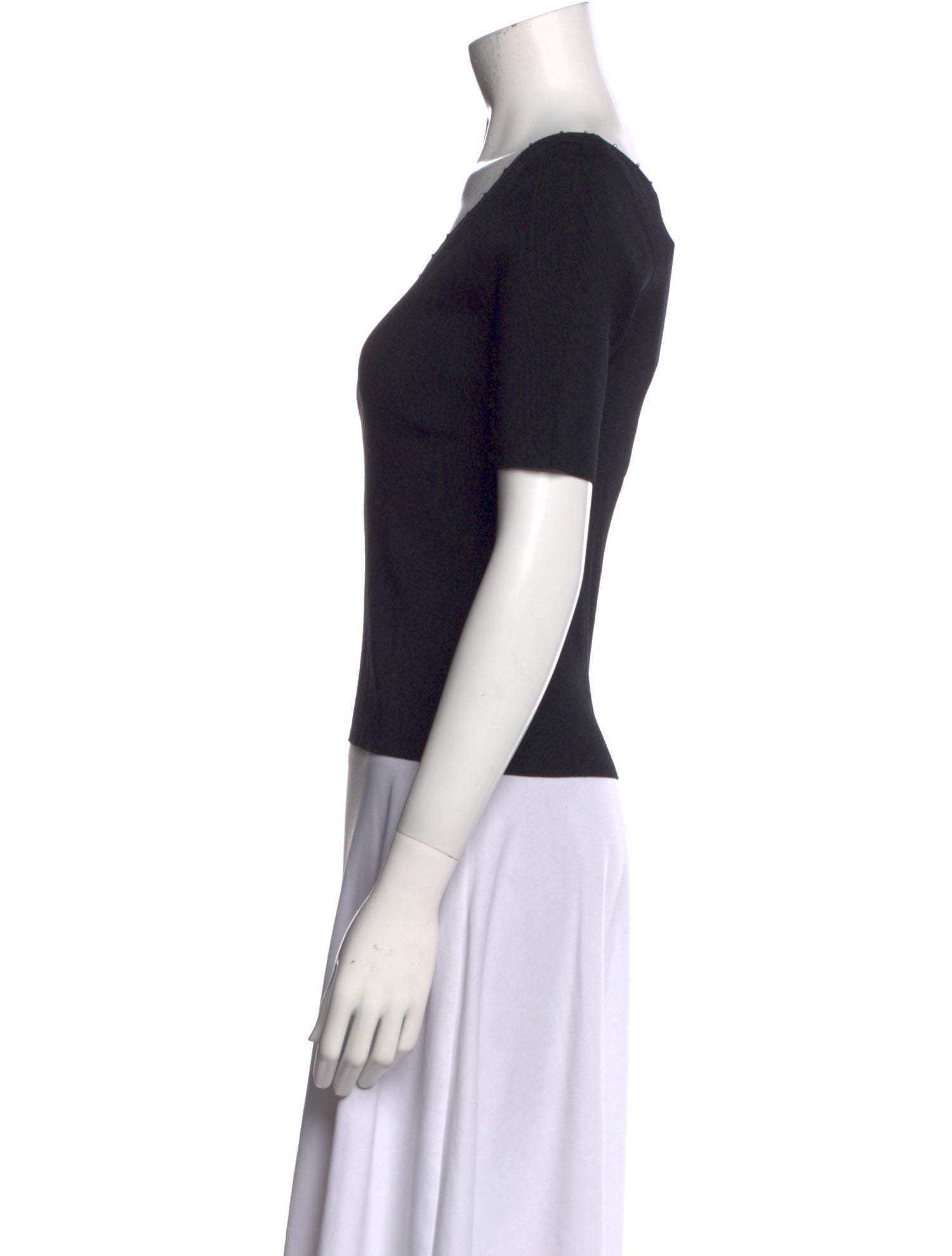 Sandro V-Neck Short Sleeve Top