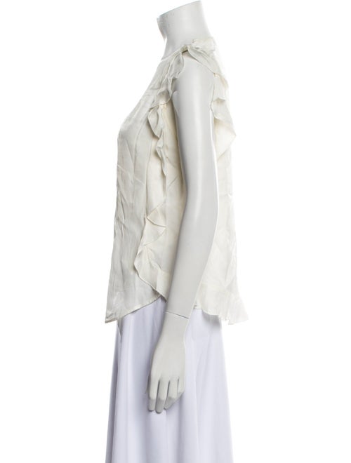 Sandro V-Neck Sleeveless Blouse