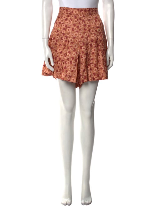 Sandro Printed Mini Shorts