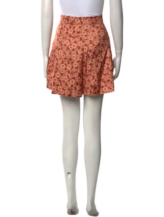 Sandro Printed Mini Shorts