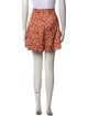 Sandro Printed Mini Shorts