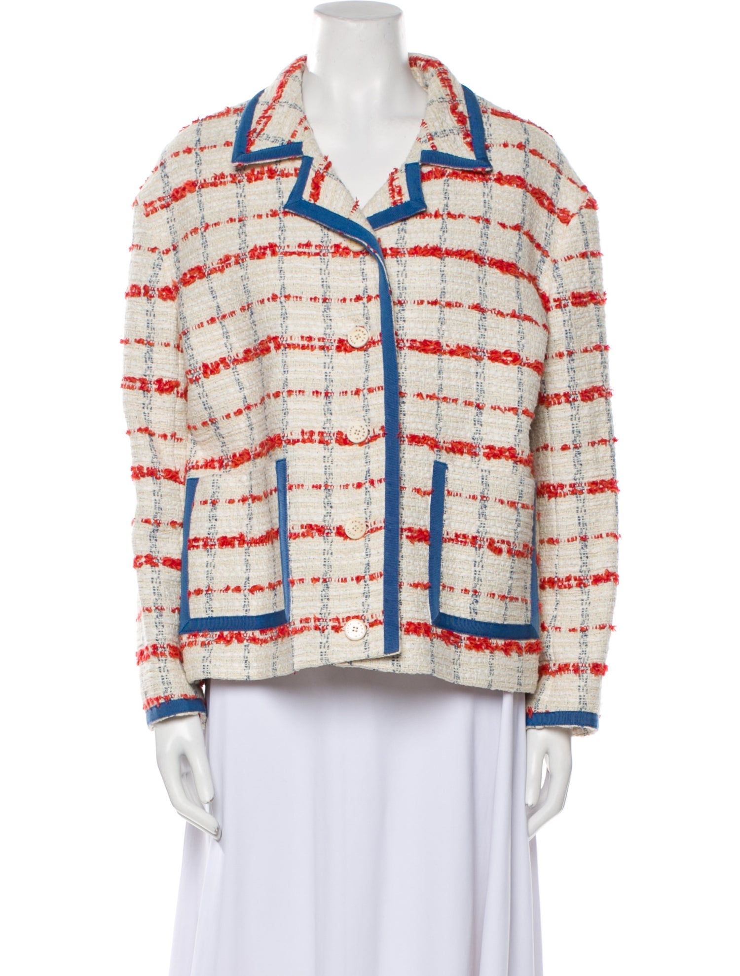 Sandro Plaid Print Jacket