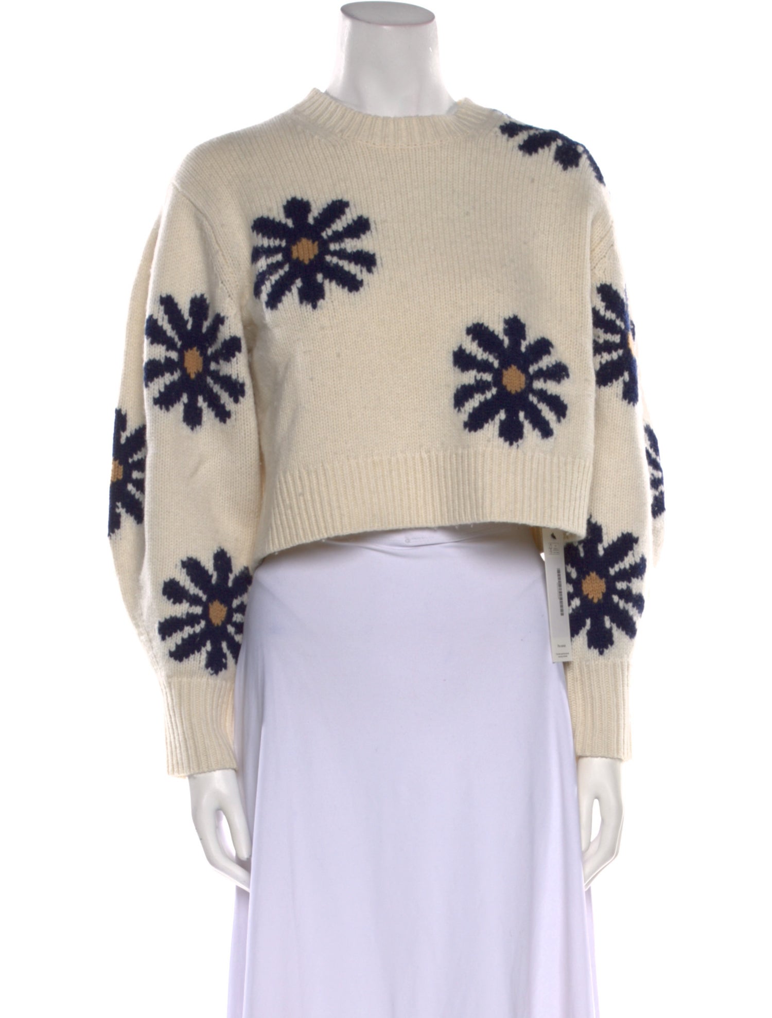 Sandro Wool Floral Print Sweater