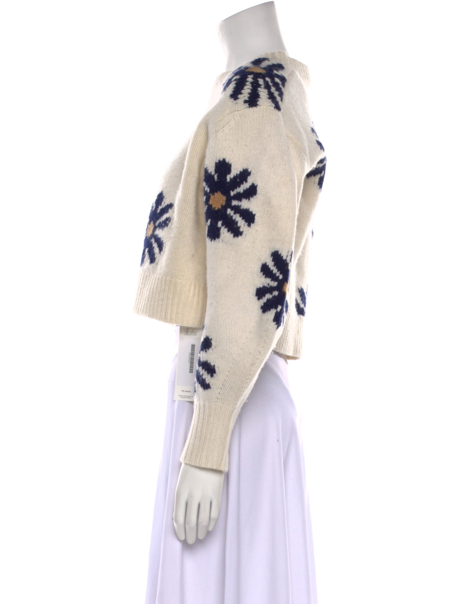 Sandro Wool Floral Print Sweater