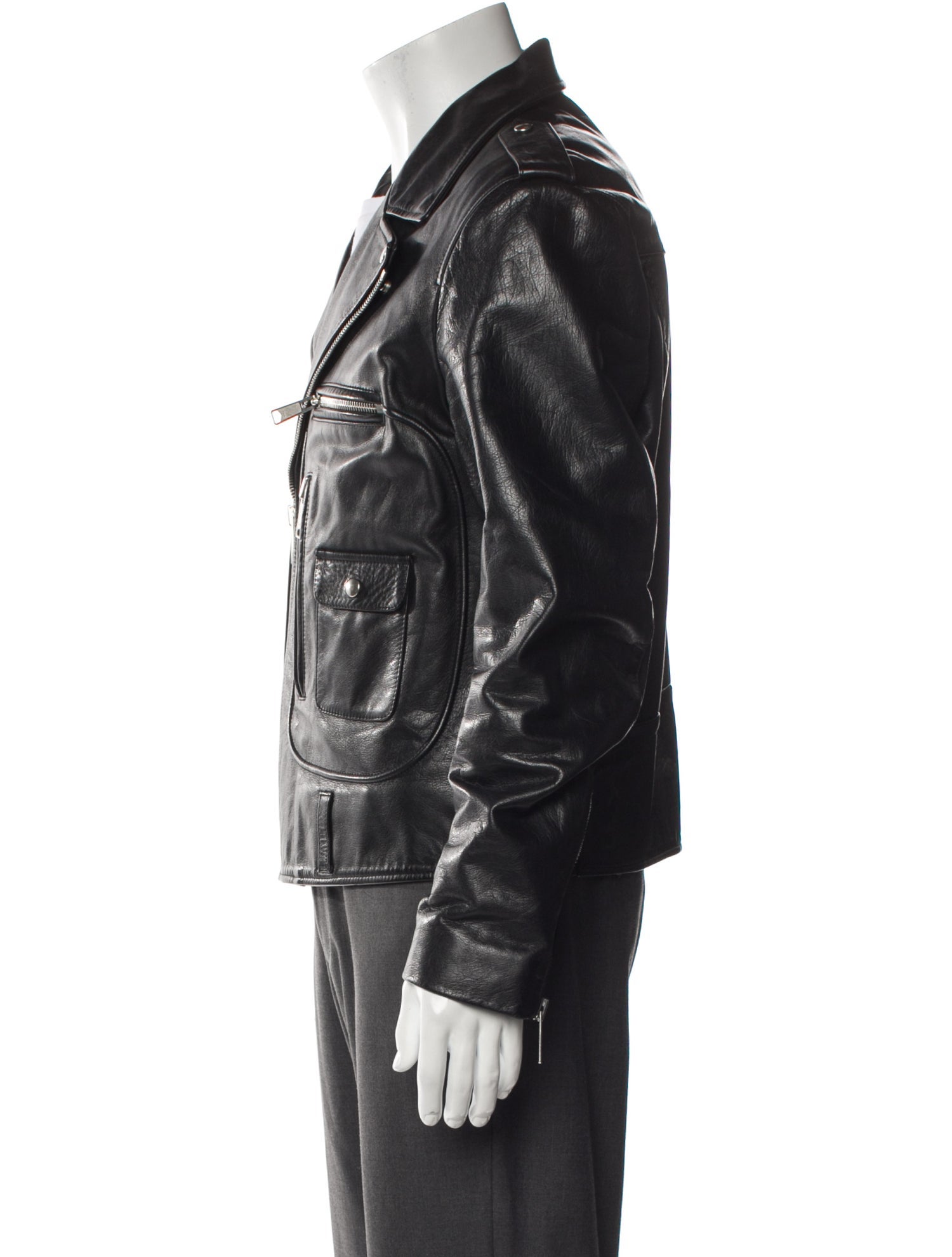 Sandro Calfskin Moto Jacket