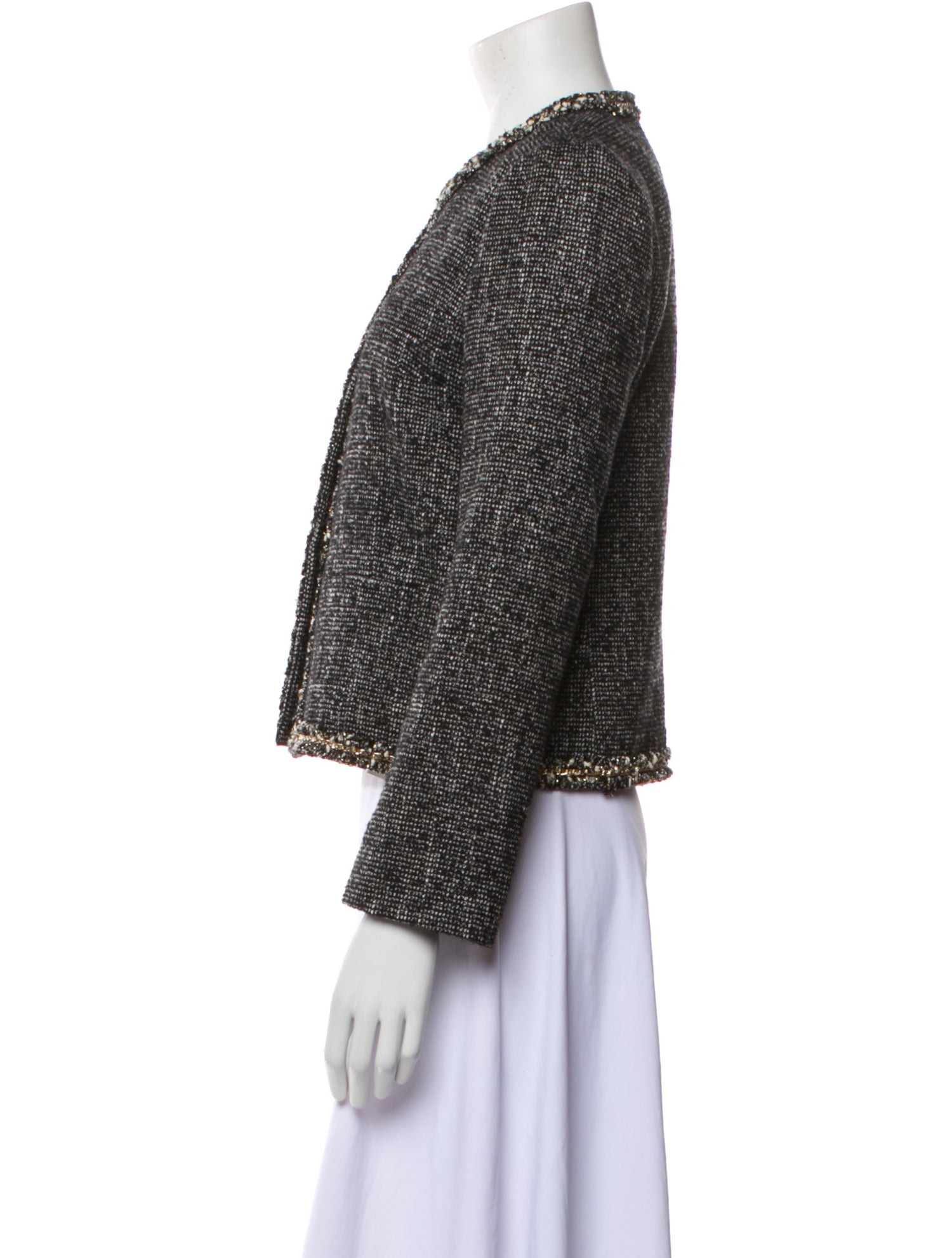 Sandro Tweed Pattern Evening Jacket