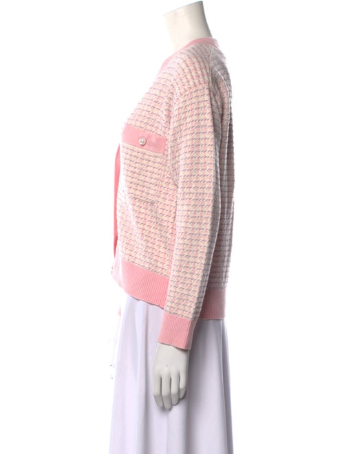 Sandro Printed V-Neck Sweater