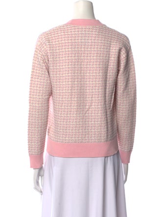 Sandro Printed V-Neck Sweater