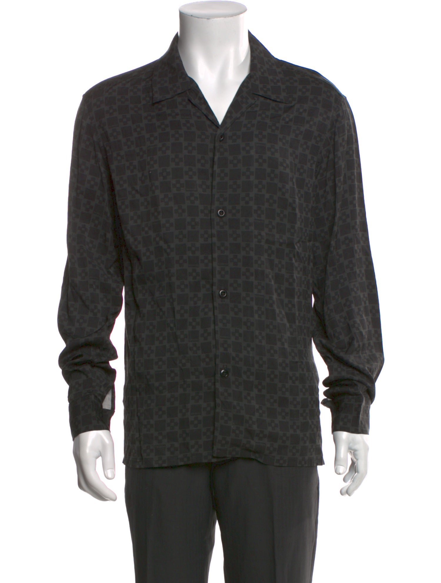 Sandro Printed Long Sleeve Shirt