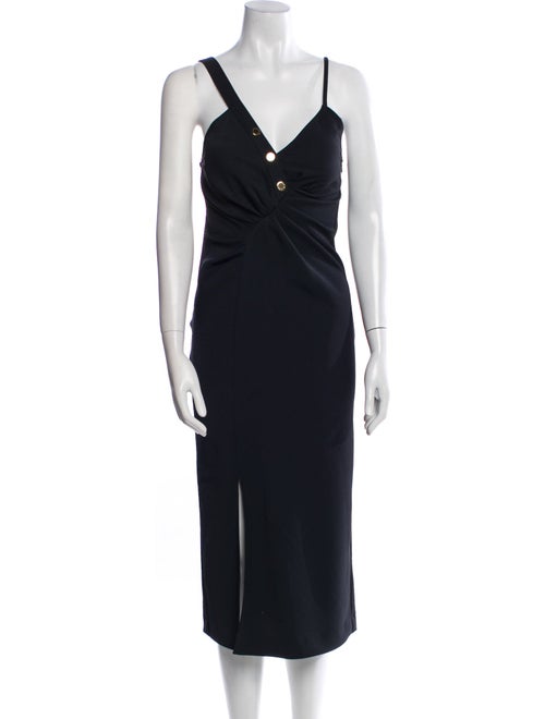 Sandro V-Neck Long Dress