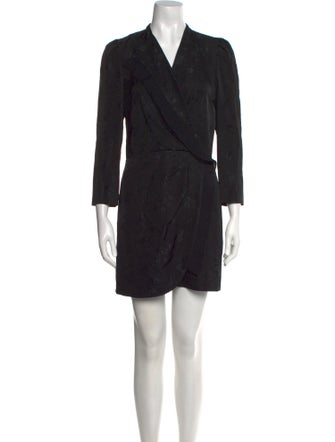 Sandro V-Neck Mini Dress