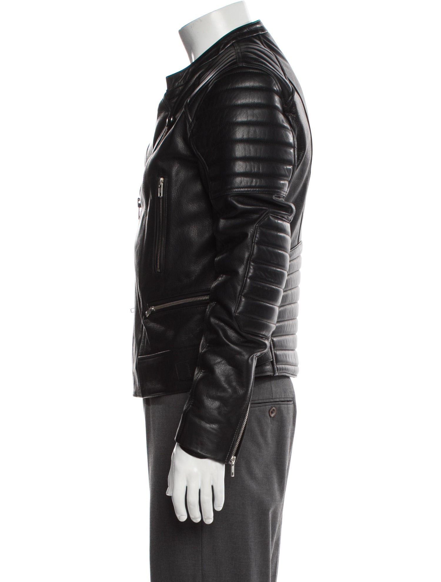 Sandro Calfskin Moto Jacket