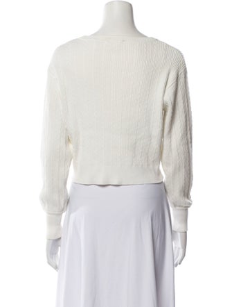 Sandro Graphic Print Scoop Neck Sweater