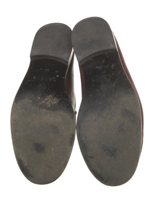 Sandro Leather Chain-Link Accents Loafers