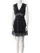 Sandro Lace Pattern Mini Dress