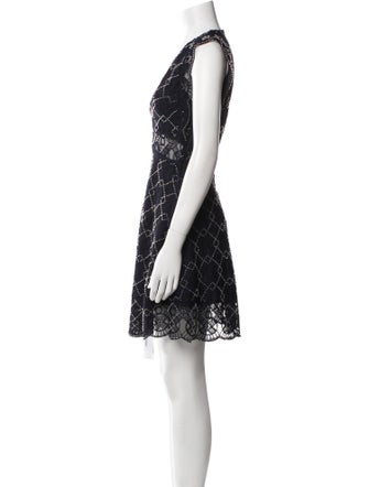 Sandro Lace Pattern Mini Dress