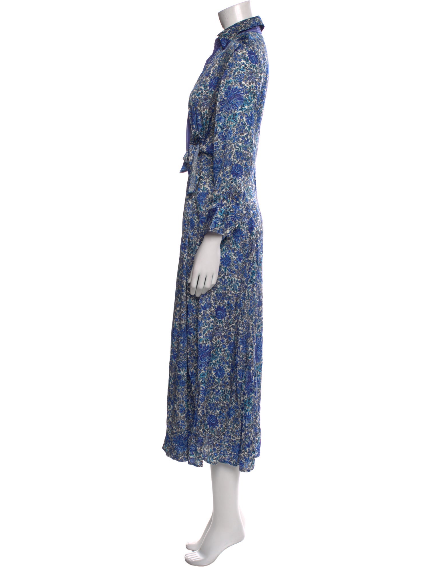 Sandro Floral Print Long Dress