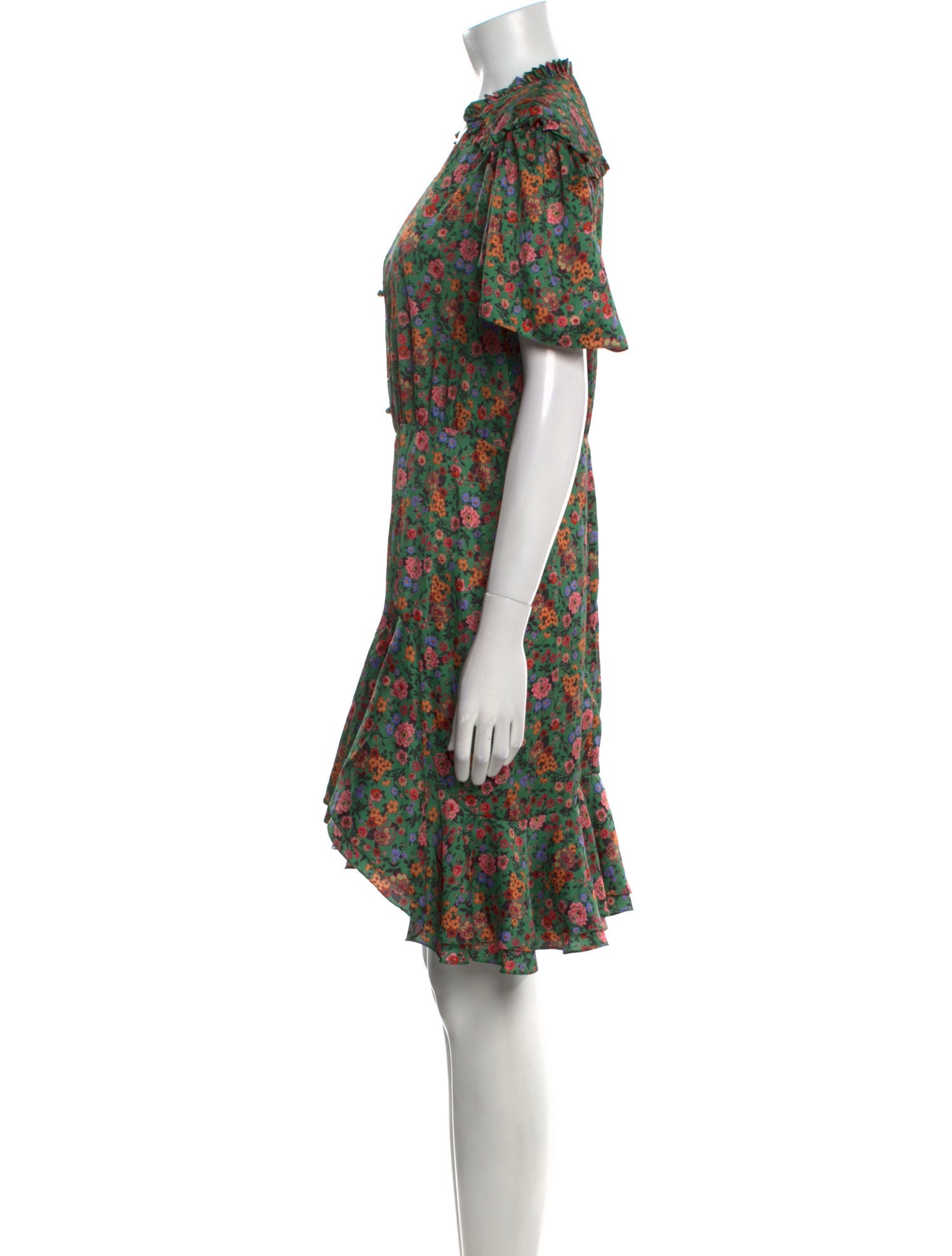 Sandro Floral Print Knee-Length Dress