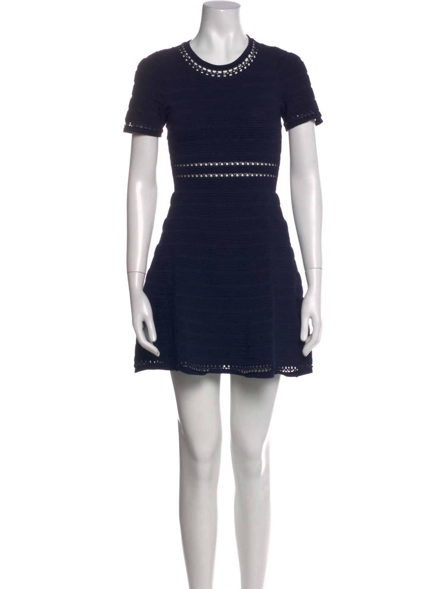 Sandro Crew Neck Mini Dress
