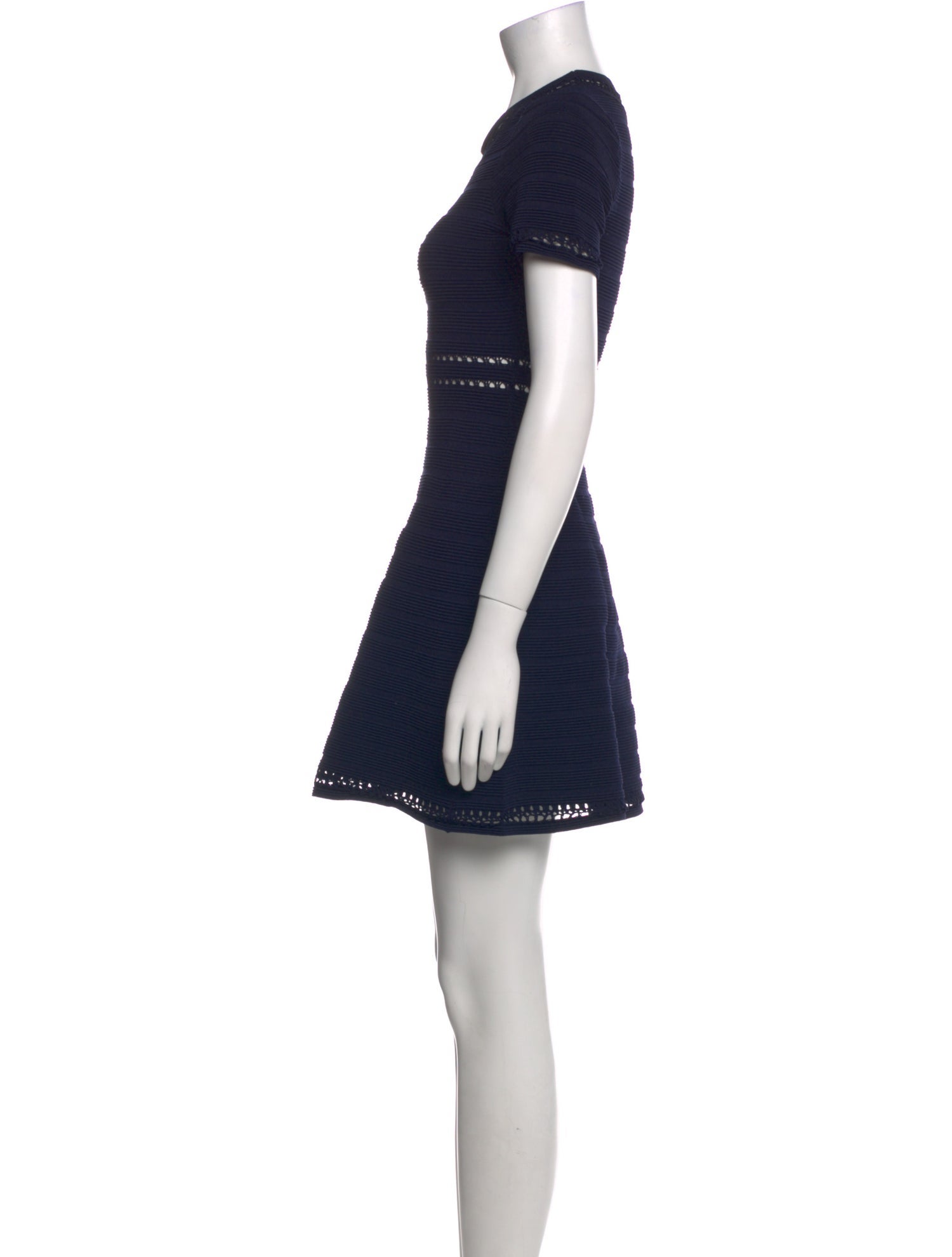 Sandro Crew Neck Mini Dress