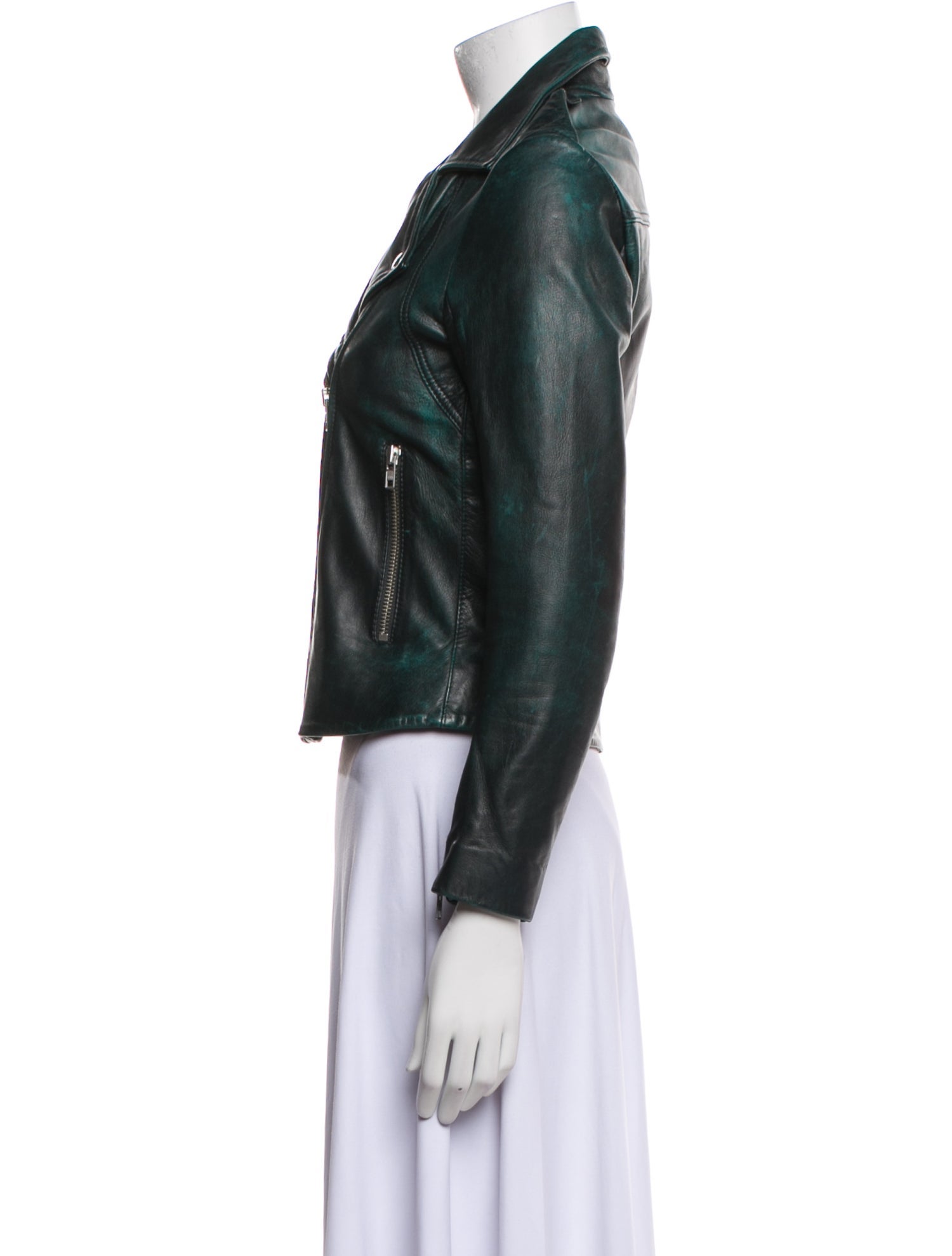 Sandro Leather Biker Jacket