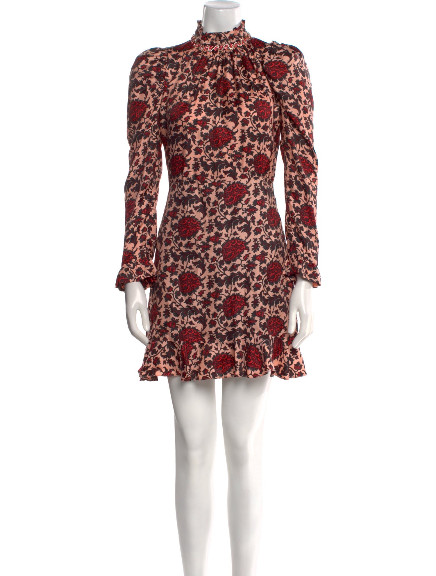 Sandro Floral Print Mini Dress