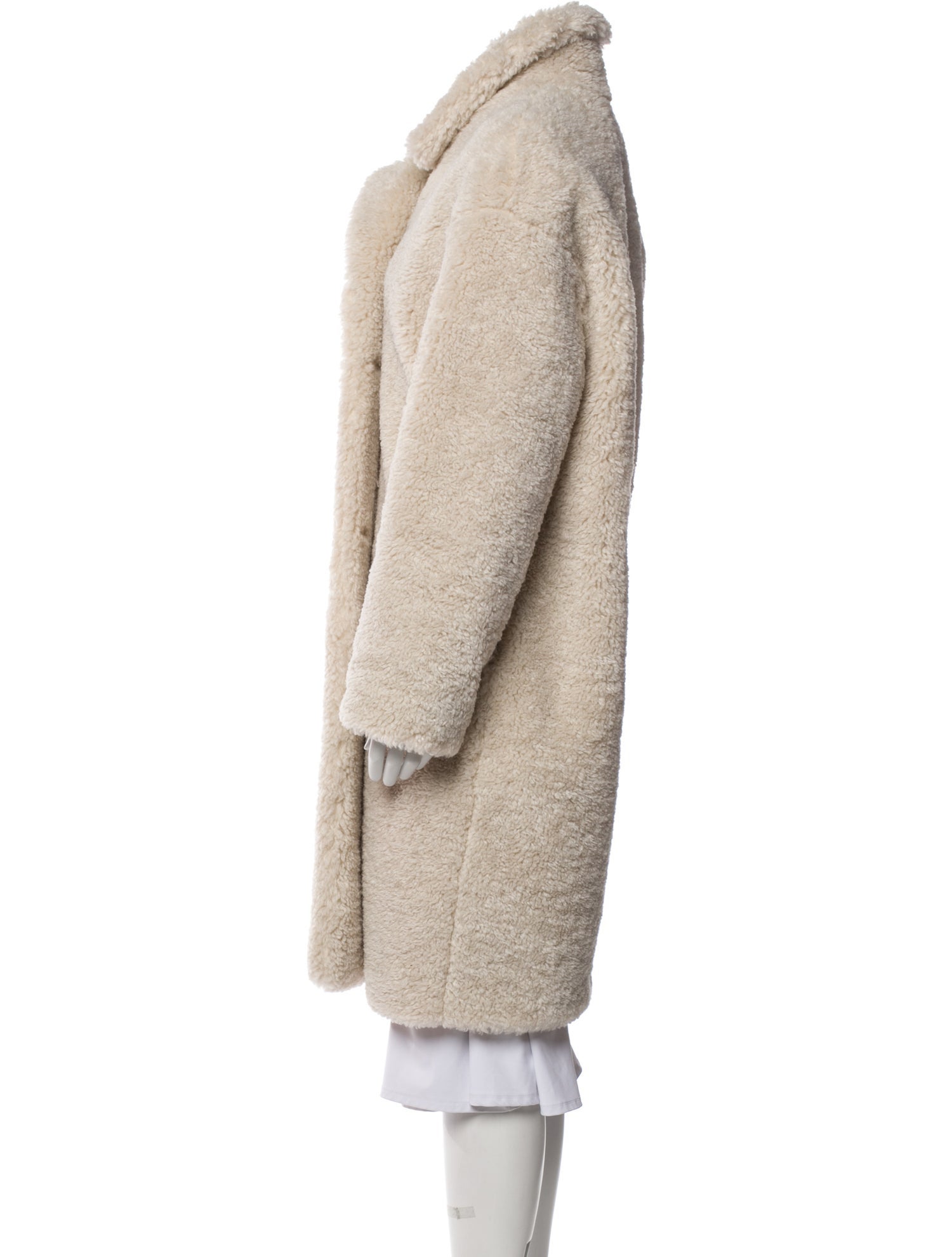 Sandro Faux Fur Faux Fur Coat